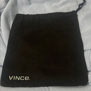 Vince Black Fabric Pouch